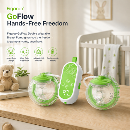 Figaroo GoFlow Double Wearable Hands-Free Breast Pump