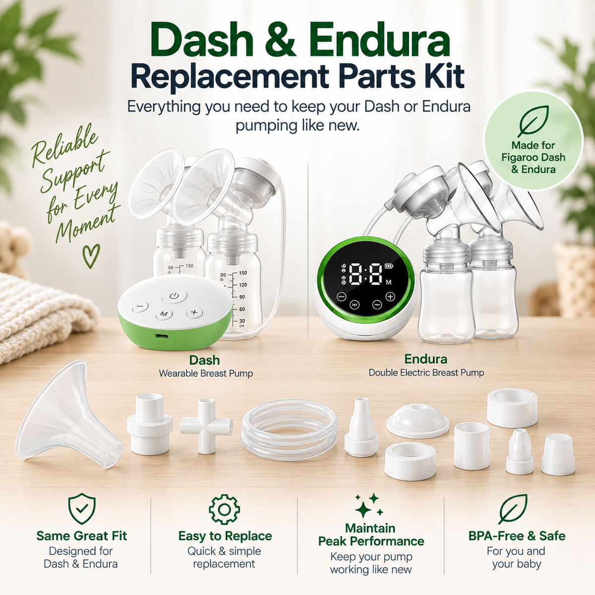 Figaroo Dash & Endura Replacement Parts Kit