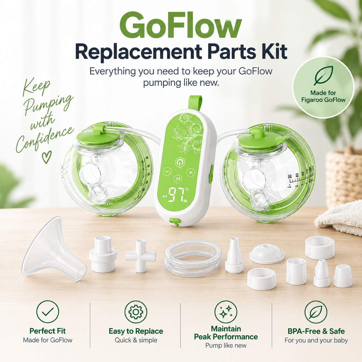 Figaroo GoFlow Replacement Parts Kit
