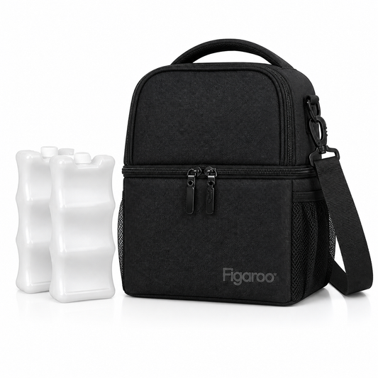 Figaroo FreshCarry Breast Milk Cooler Bag with Ice Packs