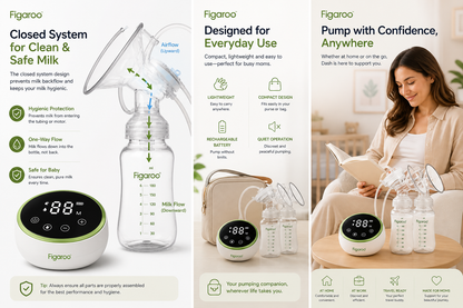 Figaroo Dash Double Electric Breast Pump
